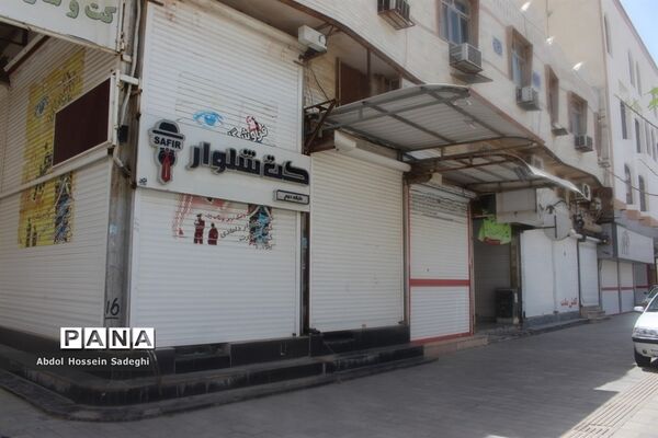 بازار بوشهر همچنان تعطیل است