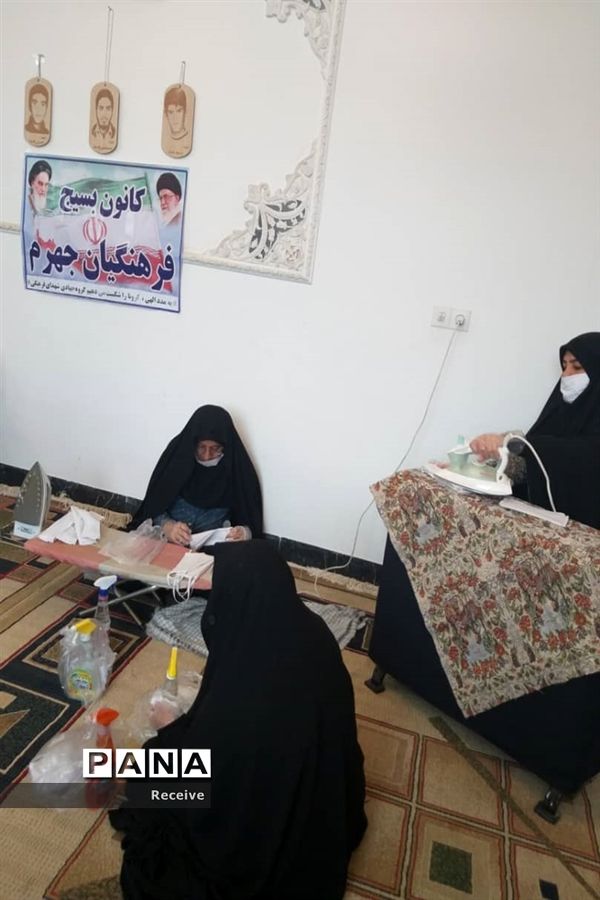 تولید ماسک و محلول ضدعفونی در مدارس فارس