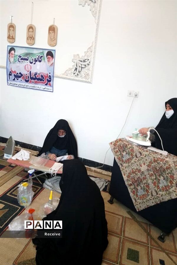 تولید ماسک و محلول ضدعفونی در مدارس فارس