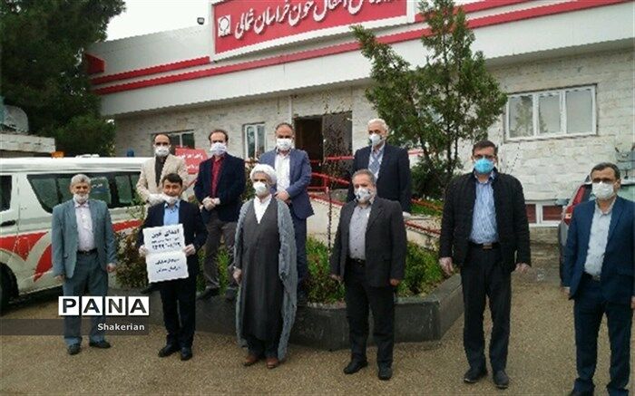 اهدای خون جمعی از فرهنگیان بسیجی بجنورد به افراد نیازمند در رزوهای کرونایی