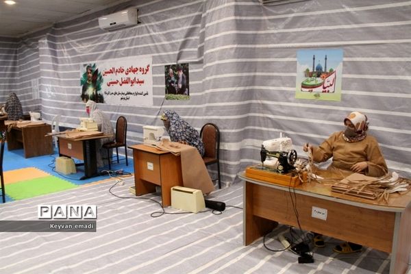 بازدید نماینده ولی فقیه در استان و امام جمعه بوشهر از کارگاه‌های مردمی تولید اقلام بهداشتی