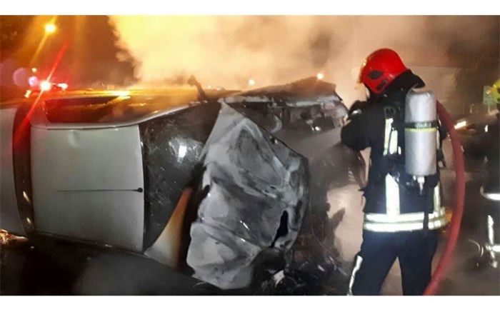 آتش سوزی در بخش دیالیز بیمارستان رازی اهواز