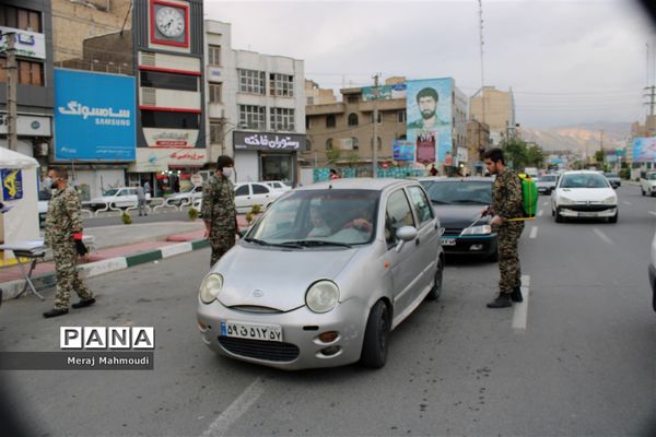 توزیع اقلام بهداشتی در اداره آموزش و پرورش شهرقدس