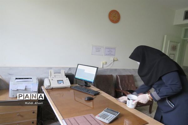 ضدعفونی و گندزدایی مدارس شهرستان درمیان استان خراسان جنوبی