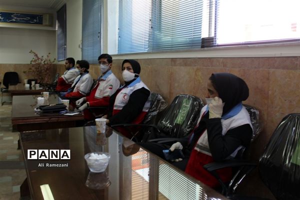 جلسه ویدئو‌کنفرانس فرمانداری قائم‌شهر با استاندار و سایر فرمانداری‌ها