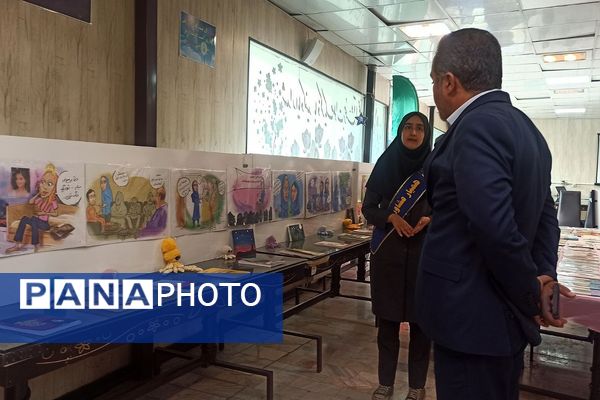 برپایی نمایشگاه کتاب و کتابخوانی به همت دانش‌آموزان مدارس ناحیه دو شهرری 