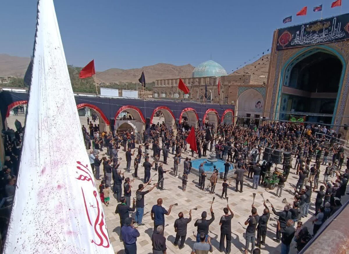 برگزاری عزاداری سالروز شهادت امام رضا(ع) در صحن آستان مقدس حضرت سلطانعلی(ع)