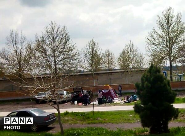 آیین باستانی سیزده بدر در جاده باغرود نیشابور 