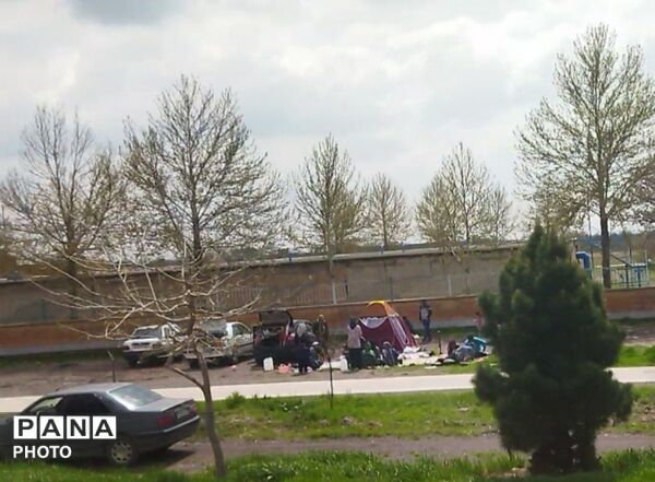 آیین باستانی سیزده بدر در جاده باغرود نیشابور 