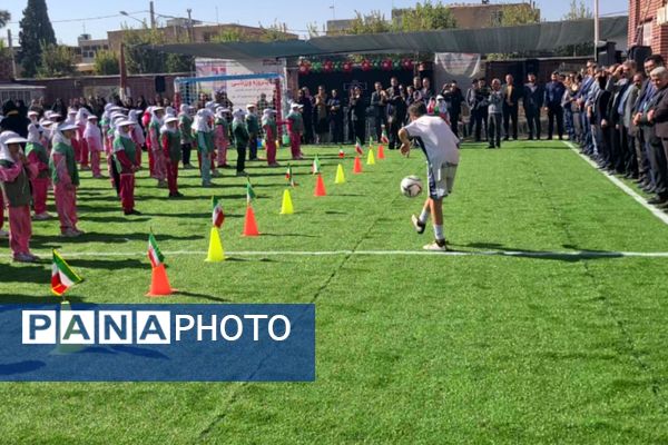افتتاح ۱۱پروژه ورزشی ؛ طرح میدان همدلی در آباده
