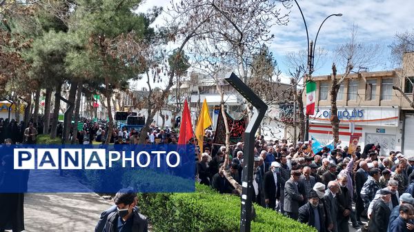 مردم شهرستان چناران با حضور گسترده در راهپیمایی روز قدس