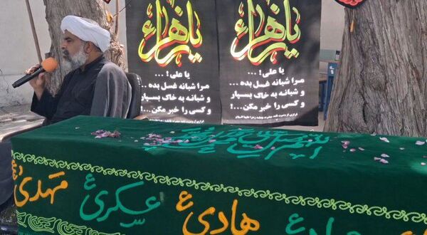 مراسم ایام فاطمیه و برپایی موکب در مدرسه مولوی