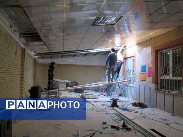 اجرای عملیات عمرانی در مدرسه‌ ابتدایی روستای مارکده