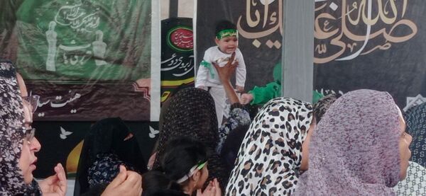 سوگواره شیر خوارگان حسینی در تازیان پایین