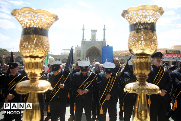 مراسم سالروز شهادت امام جواد(ع) در حرم بانوی کرامت