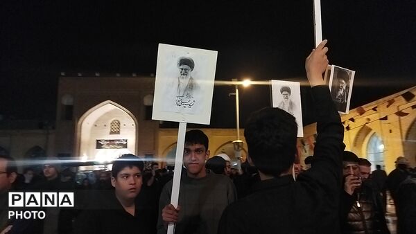 مراسم عزاداری برای شهادت امام خامنه ای در نیشابور 
