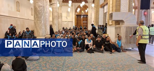 حضور کاروان زائر اولی‌های قم در کربلا