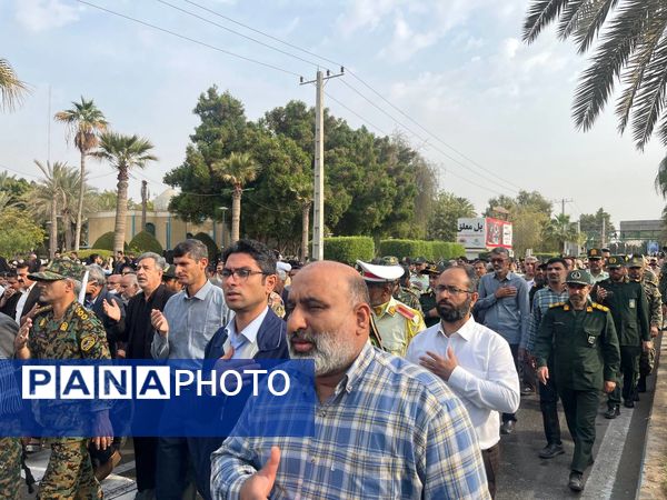 تشییع شهید مدافع امنیت در بندرعباس