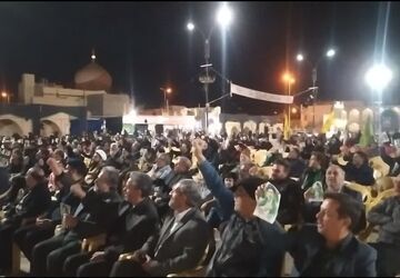 بیعت مردم شهرستان زارچ با سومین رهبر انقلاب 