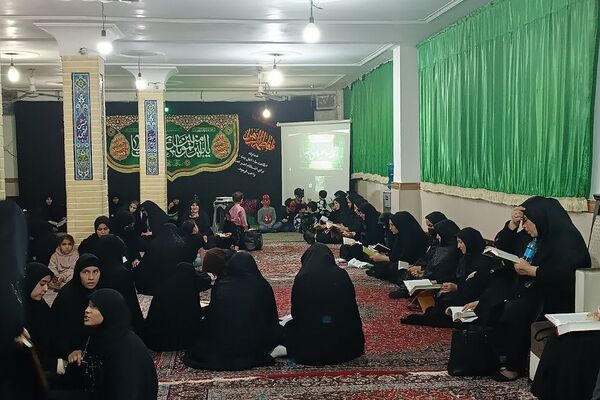 برگزاری مراسم شب قدر در حسینیه بیت الرباب قیامدشت ری 