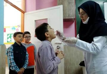 برگزاری پویش ملی سلامت دهان و دندان در دبستان دخترانه آصف تهران