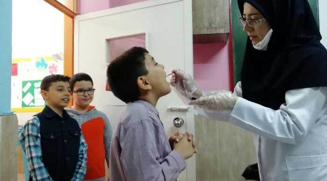 برگزاری پویش ملی سلامت دهان و دندان در دبستان دخترانه آصف تهران