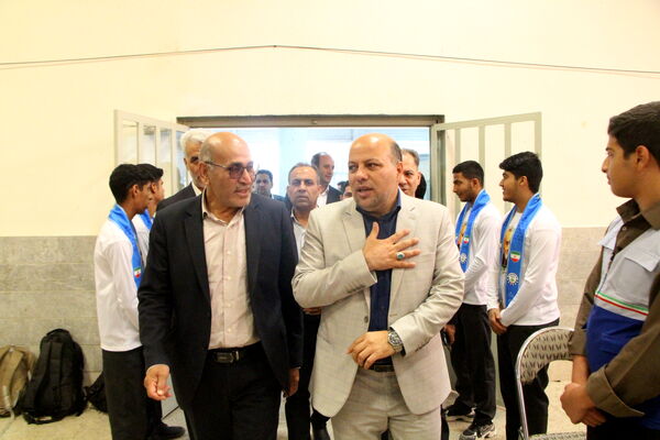 افتتاح سالن ورزشی شهید سلیمانی هنرستان انقلاب اسلامی یزد