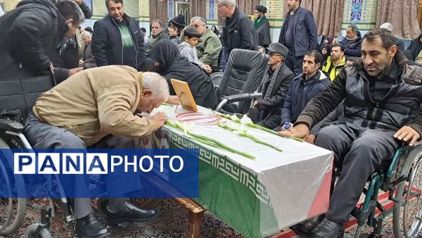 تشییع جانباز شهید دکتر موسی میرشکار در مشهد