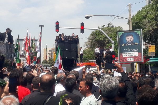 برگزاری مراسم تشییع شهدای خدمت در  شهرری 