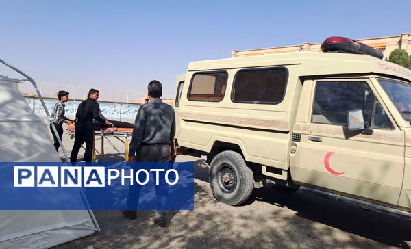 آیین نواختن زنگ پدافند غیرعامل در زاوه