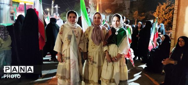 همایش عظیم وفاداری به وطن در بلوار فضل نیشابور