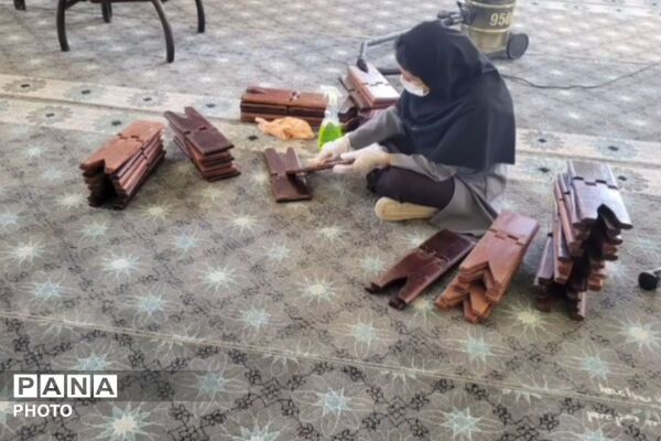آماده‌سازی دبیرستان شبانه‌روزی ام‌البنین(س) فیروزآباد برای بازگشایی