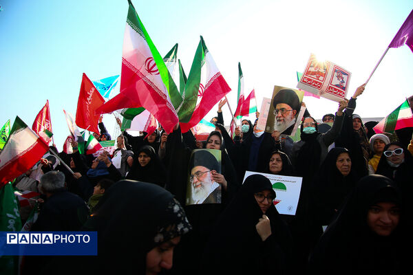 راهپیمایی محکومیت اقدامات تروریستی آمریکا و رژیم صهیونیستی علیه ملت ایران