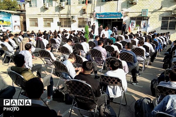 مراسم افتتاحیه هفته پدافند غیرعامل با حضور مدیر آموزش و پرورش ناحیه دو شهرری 