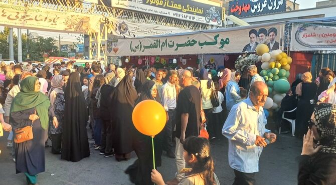 شور و نشاط غدیر در محله ارم فردیس 