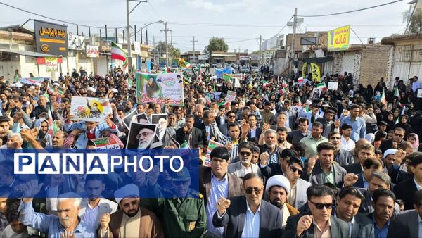 جلوه‌ای از وحدت؛ خروش مردم رودبار جنوب در راهپیمایی ۲۲ بهمن ۱۴۰۴