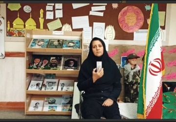 فضاسازی مهر و مقاومت در دبیرستان شهید رحیمی‌وند ناحیه ۴