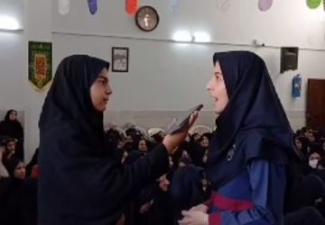 جشن ایام الله دهه فجر و نیمه شعبان در دبیرستان فرزانگان 1 قم