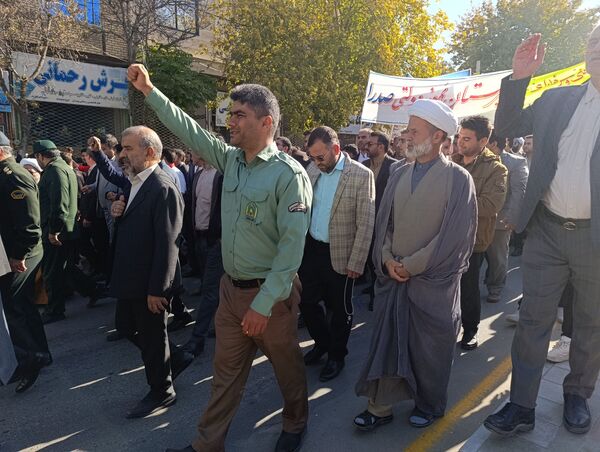 راهپیمایی روز ۱۳ آبان در شهرستان سملقان