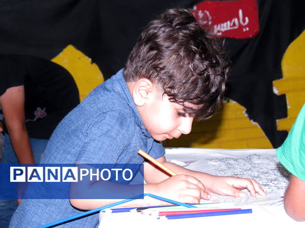 غرفه کودک موکب شهدای گمنام بندرخمیر میزبان حماسه‌ سازی نوجوانان
