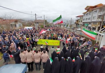 موج خروشان مردم در املش