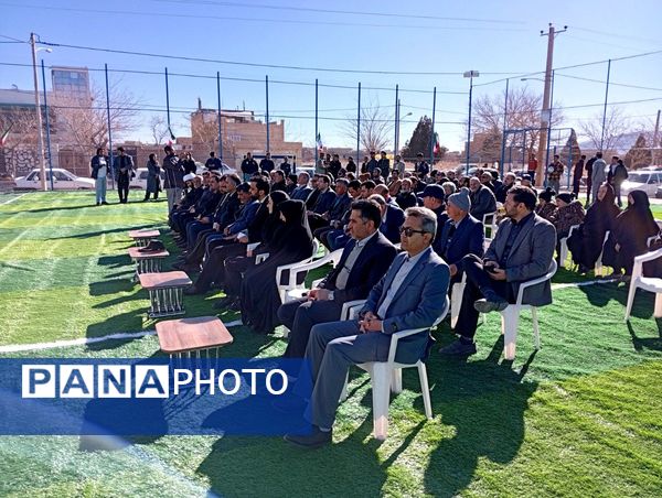 افتتاح چمن مصنوعی روستای قوژد