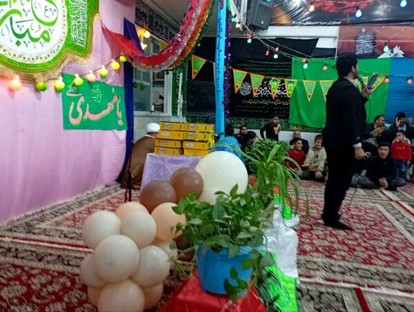 تکیه حسینی غرق در شادی علوی