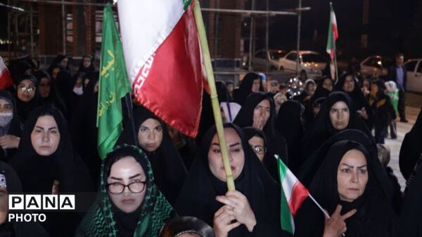 شکوه حضور مردم کوهنانی در آیین‌های شبانه از مسجد النبی تا مزار شهید گمنام