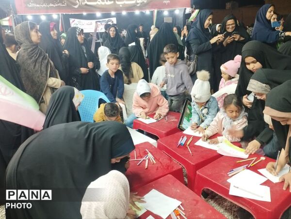 برپایی غرفه کودک در شهرستان خلیل‌آباد 