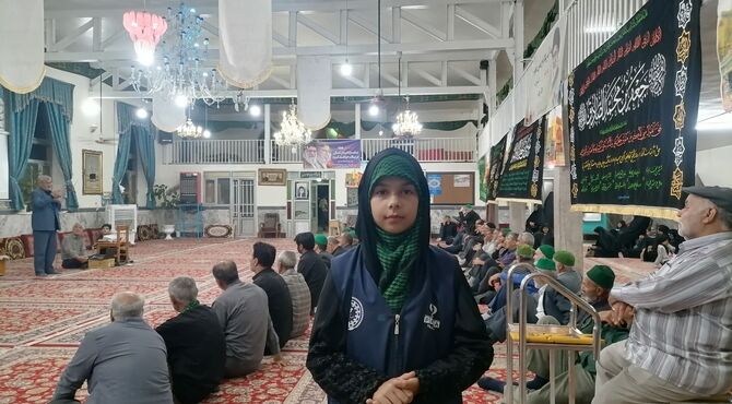 آیین  بزرگداشت آیت الله سید علی خامنه ای در مسجد جامع شهر بار