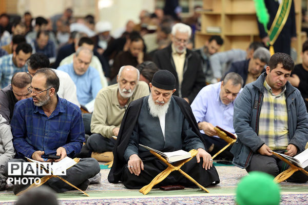 آیین ترتیل خوانی قرآن کریم در حرم حضرت معصومه(س)