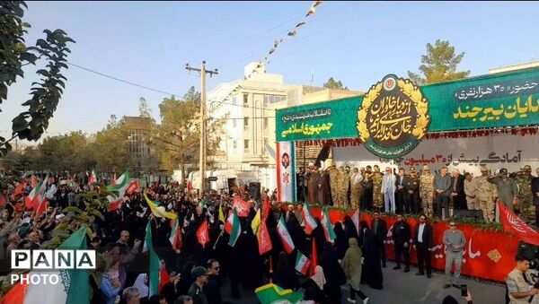 رزمایش جانفدایان ایران در شهرستان بیرجند