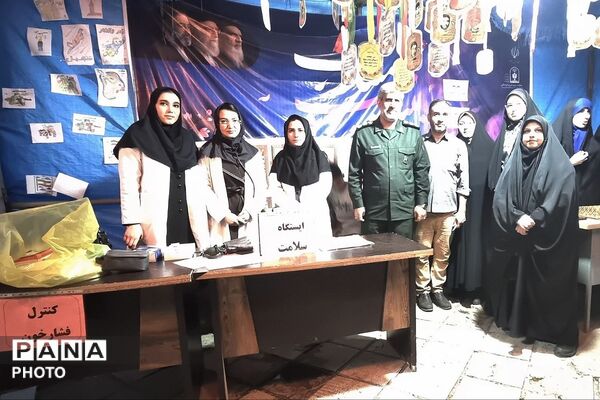 ایستگاه سلامت اداره آموزش و پرورش کهریزک در تجمعات شبانه باقرشهر 