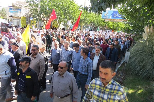 راهپیمایی سراسری محکومیت جنایات رژیم صهیونیستی شهرستان بجنورد